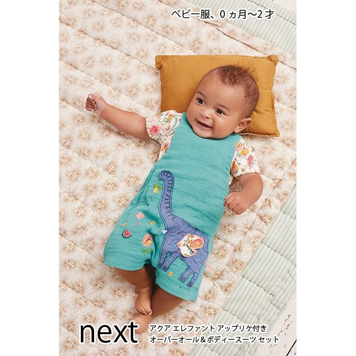 ネクスト ベビー Next アクア エレファント アップリケ付き オーバーオール ボディースーツ セット 半袖 女の子 夏服 ベビー服 衣類 2 612 S S Shop 通販 Yahoo ショッピング