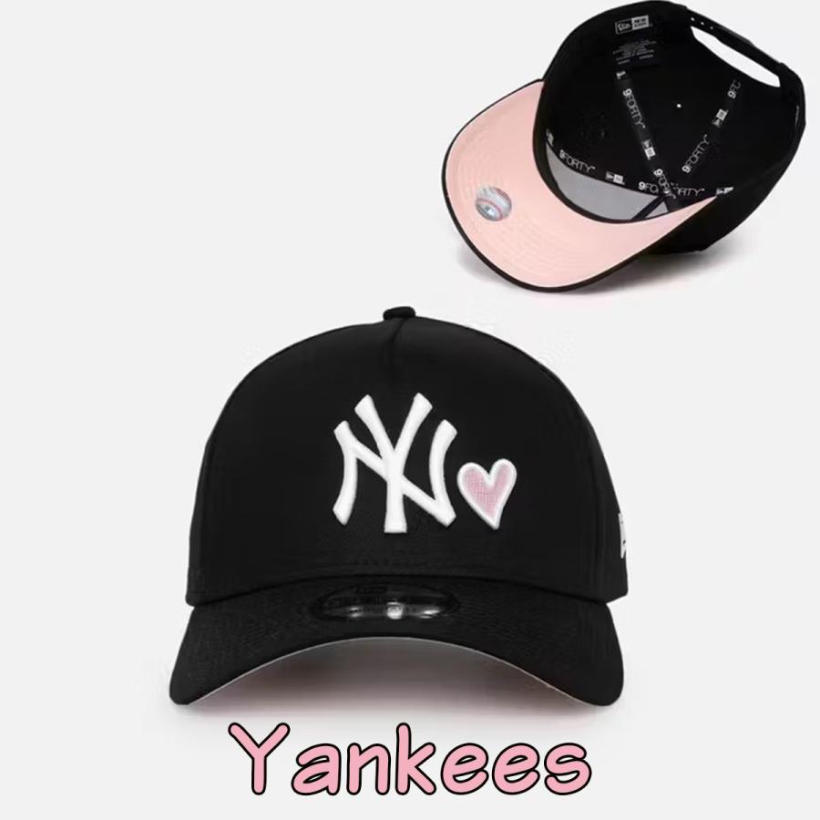 ニューエラ キャップ 9FORTY A-Frame Snapback Pink Satin Hearts 