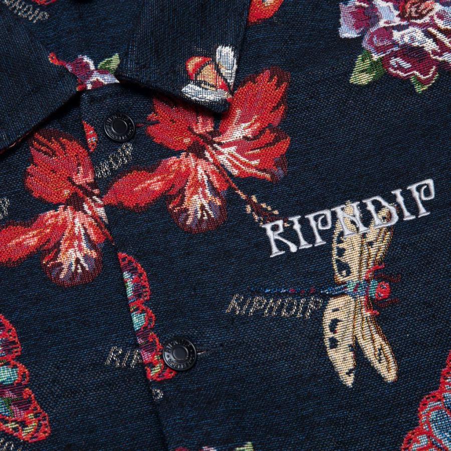 リップンディップ RIPNDIP デニムジャケット Monarch Butterfly Jacket ブラック ジージャン トップス アウター スケーター ストリート メンズ レディース Rip N リップンディップ RIPNDIP Butterfly ストリート