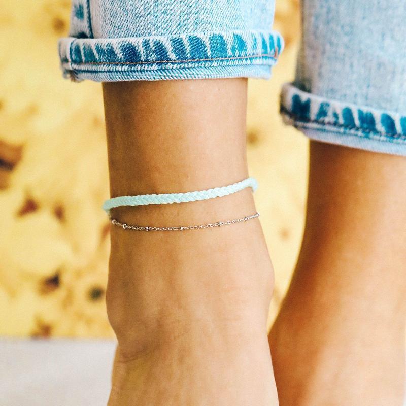 900円 最先端 Puravida プラヴィダ アンクレット Dangling Gem Chain Anklet メンズ レディース ユニセックス ロン