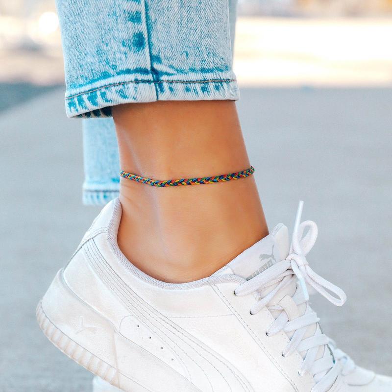 Puravida プラヴィダ アンクレット Pride Mini Braided Anklet メンズ レディース ユニセックス アンカー ロンハーマン アクセサリー S S Shop 通販 Yahoo ショッピング