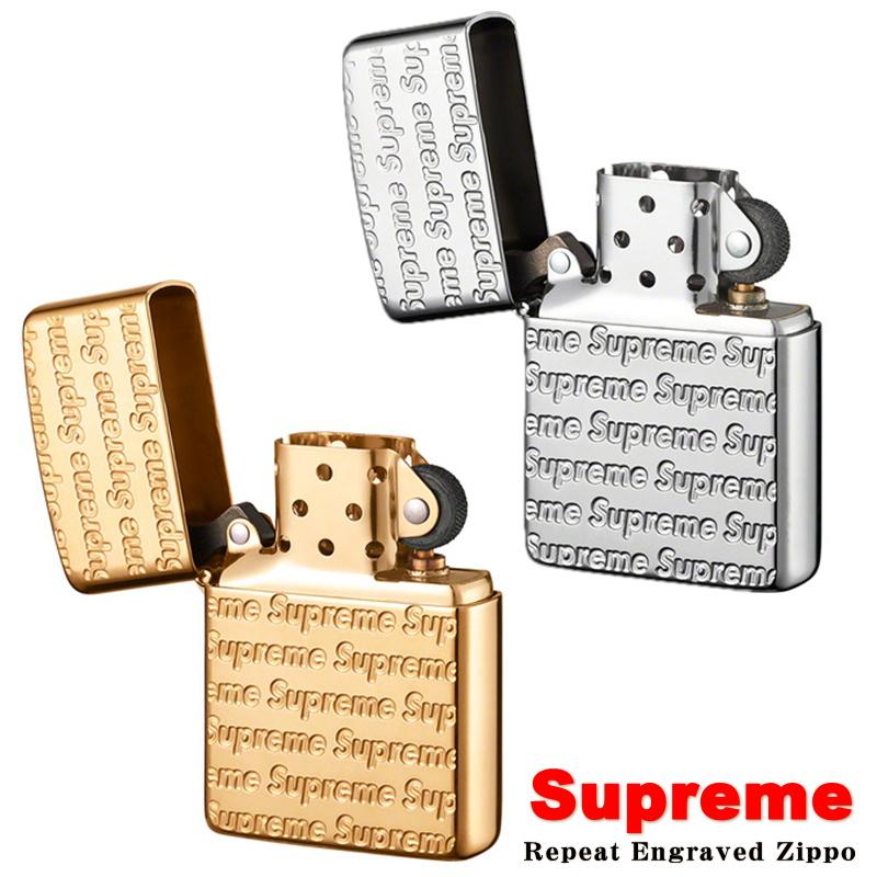 正規品 シュプリーム Supreme Repeat Engraved レッド ジッポ ライター