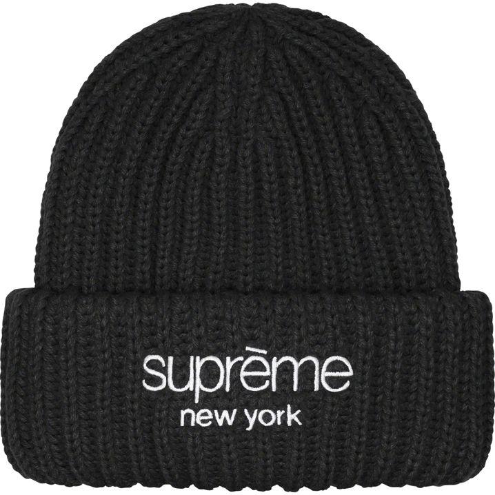 シュプリーム ビーニー Supreme Classic Logo Chunky Ribbed Beanie 4色 ニット帽 フリース ロゴ ユニセックス 本物 23FW 正規品 [衣類] ユ00582｜ssshop｜02