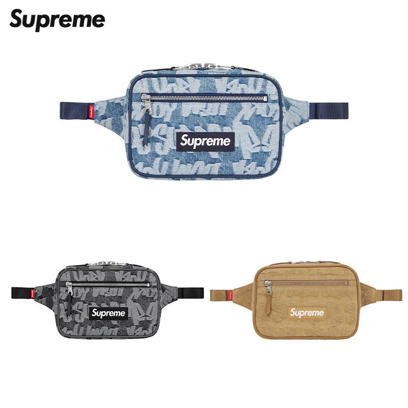 Supreme Waist Bag Jacquard Denim Olive