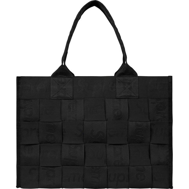 正規品 シュプリーム トートバッグ Supreme Woven Large Tote Black  