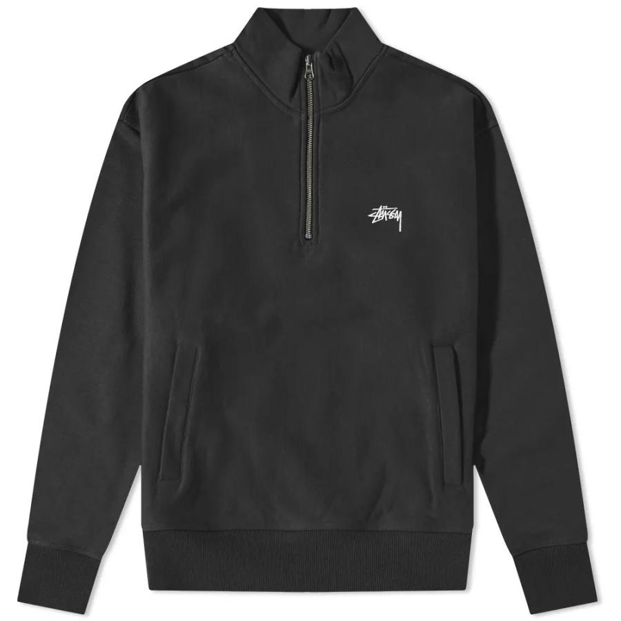 Stussy ステューシー ハーフジップ スウェット STUSSY STOCK LOGO 