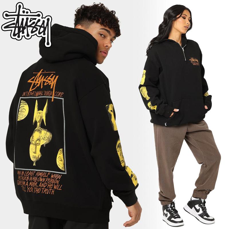 stussy ハーフジップパーカー M - トップス