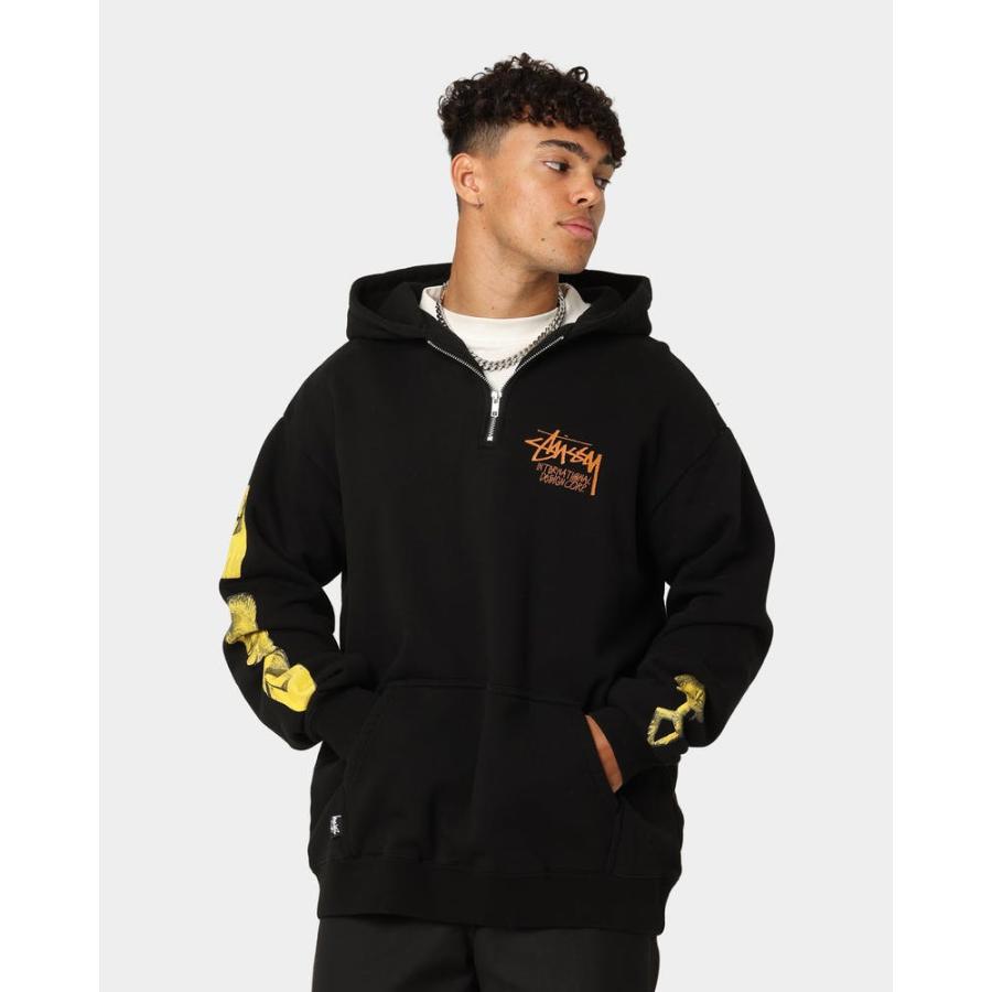 Stussy パーカー ステューシー 海外限定 ハーフジップ スウェット Stussy パーカー ステューシー 海外限定 ハーフジップ スウェット