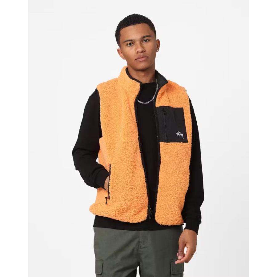☆値下げ☆ Stussy SHERPA VESTリバーシブル サイズL
