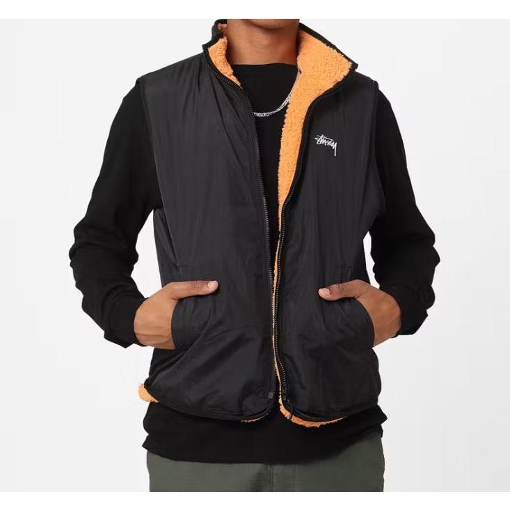 Stussy ステューシー ベスト リバーシブル Reversible Stock Sherpa 