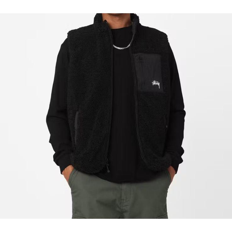 Stussy ステューシー ベスト リバーシブル Reversible Stock Sherpa 