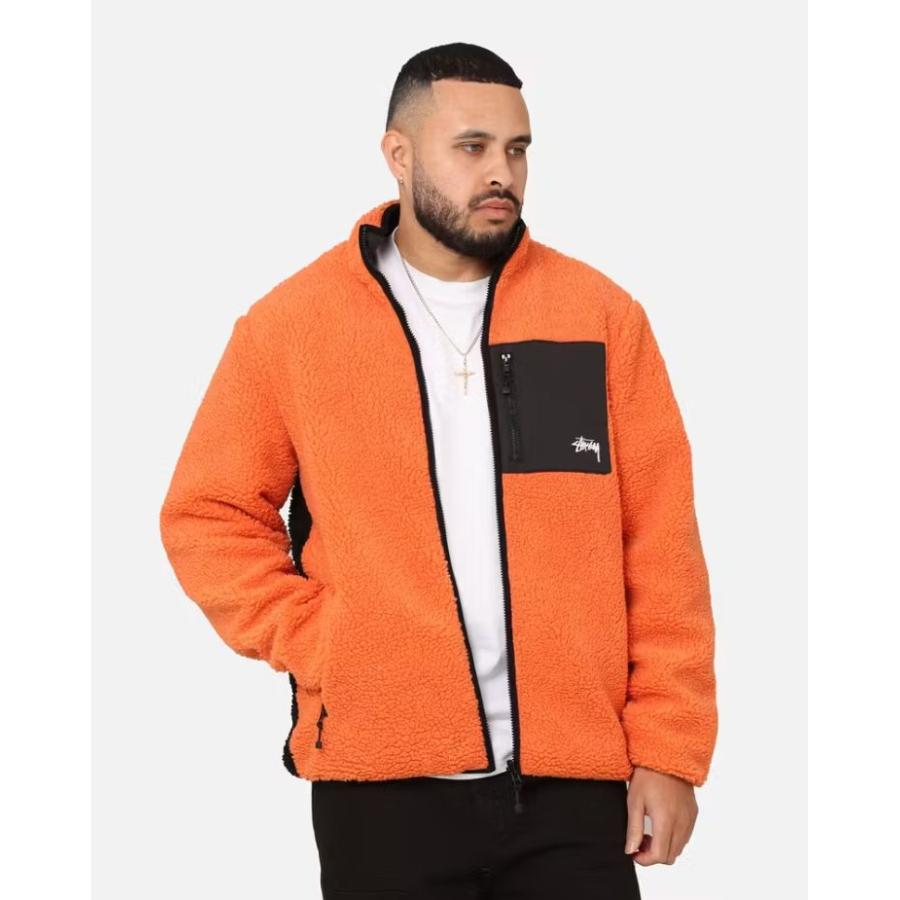 Stussy ボア ジャケット リバーシブル ステューシー アウター Ball  