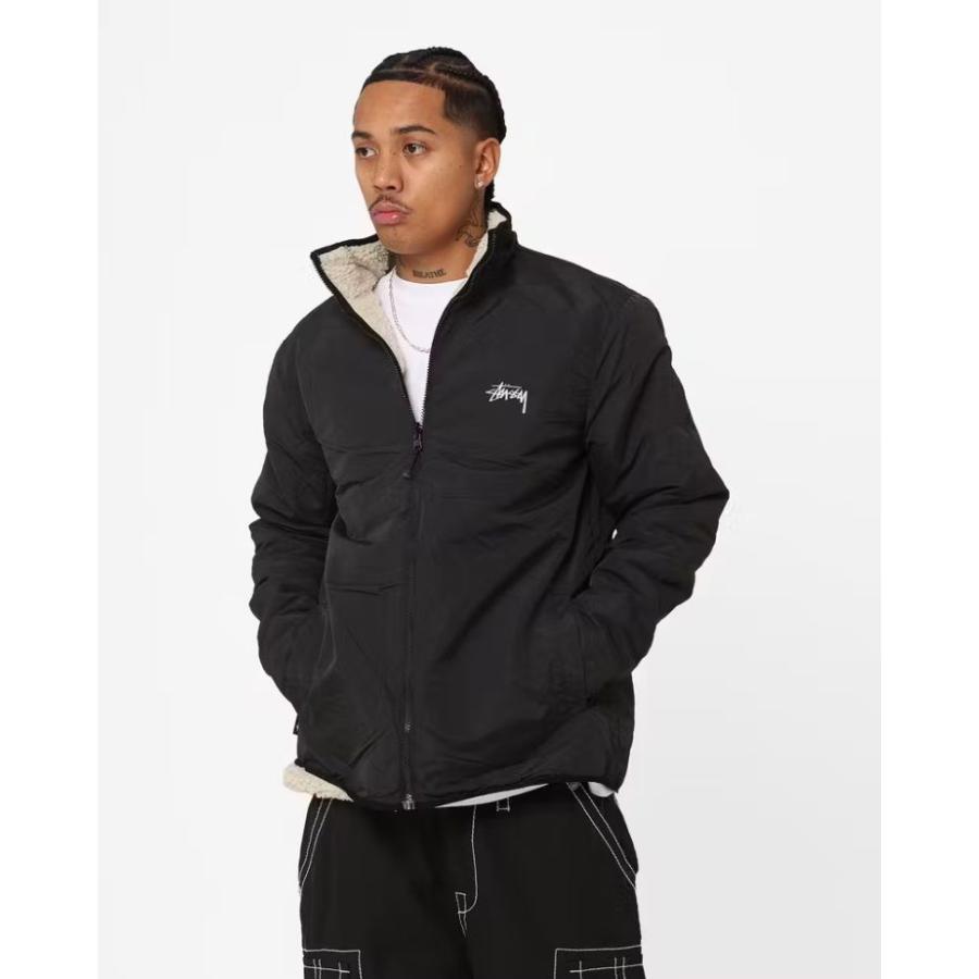 Stussy ボア ジャケット リバーシブル ステューシー アウター Ball