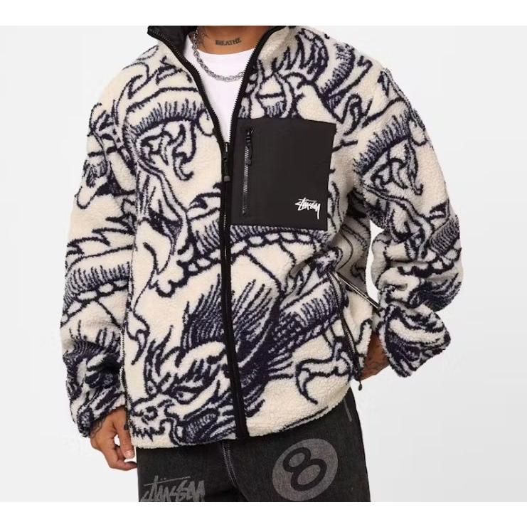 Stussy ステューシー リバーシブル ジャケット Dragon Sherpa Jacket  