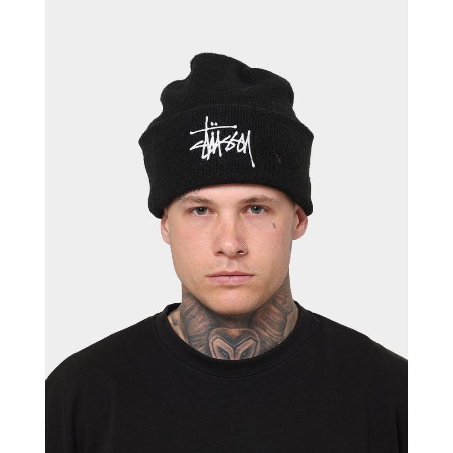 Stussy ステューシー ニット帽 ビーニー キャップ 帽子 ロゴ 定番 人気