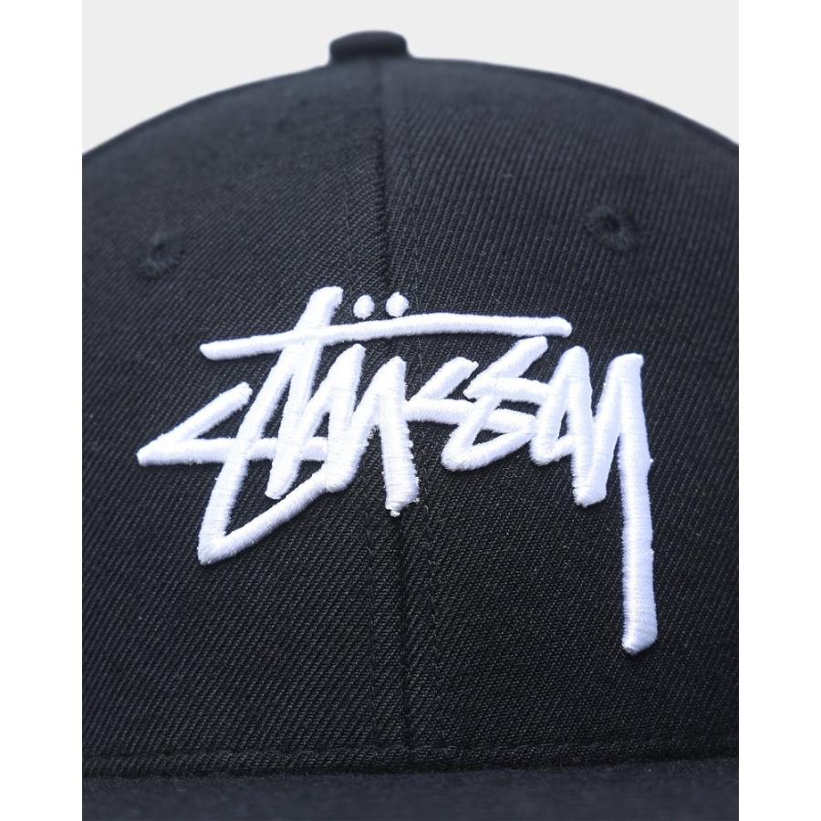 Stussy ステューシー キャップ 帽子 平つば ロゴ 人気 ぼうし Stock Snapback ブラック 黒 ハット アクセサリー メンズ ユニセックス 正規品[帽子]｜ssshop｜06