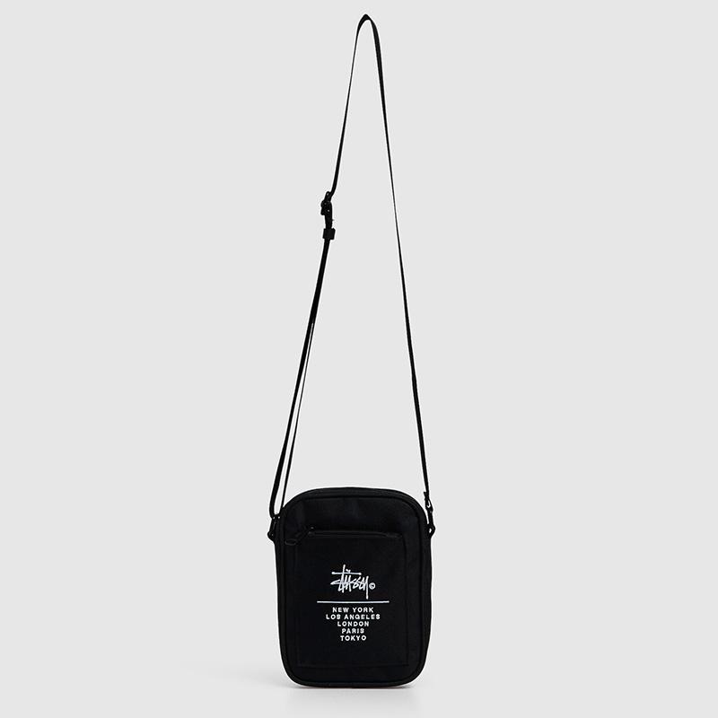 Stussy バッグ ステューシー City Stack Messenger Bag Black 