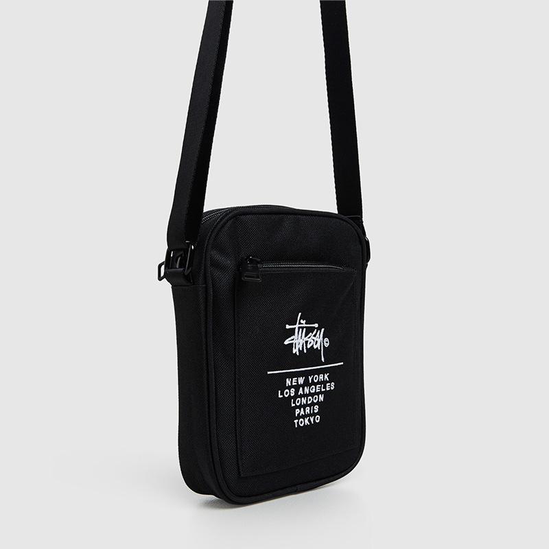 Stussy バッグ ステューシー City Stack Messenger Bag Black 