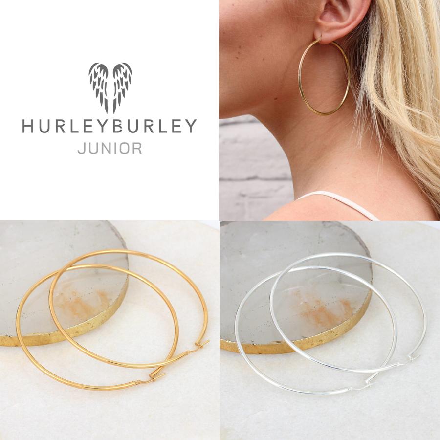 HURLEY BURLEY ハーレーバーリー ピアス 2個セット HINGED HOOP EARRINGS 低刺激性 アクサセリー 誕生日