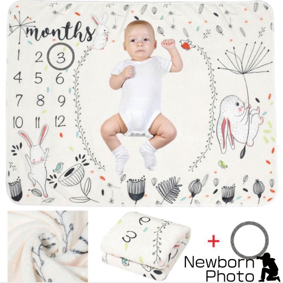 新版 ニューボーンフォト ベビー 月齢アート フォトシーツ ウサギ ラビット ブランケット アート 寝相アート バースデーフォト おひるねアート インスタ映え 写真撮影 Dprd Jatimprov Go Id