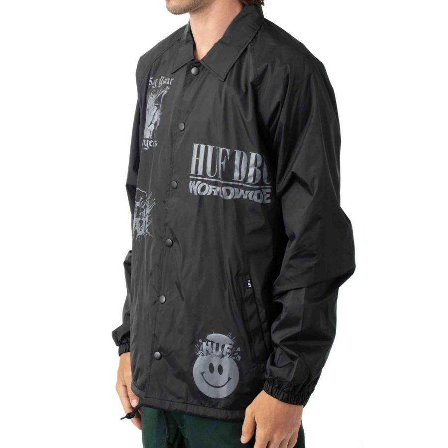 ハフ HUF コーチジャケット Disorder Coaches Jacket - Black ブラック 