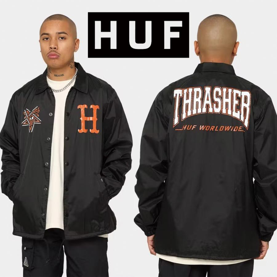 ハフ HUF コーチジャケット HUF X Thrasher Split Coaches Jacke ブラック ナイロンジャケット アウター トップス  スケーター スケートボード 人気 メンズ ユニ : 5200000100034 : WILLS - 通販 - Yahoo!ショッピング