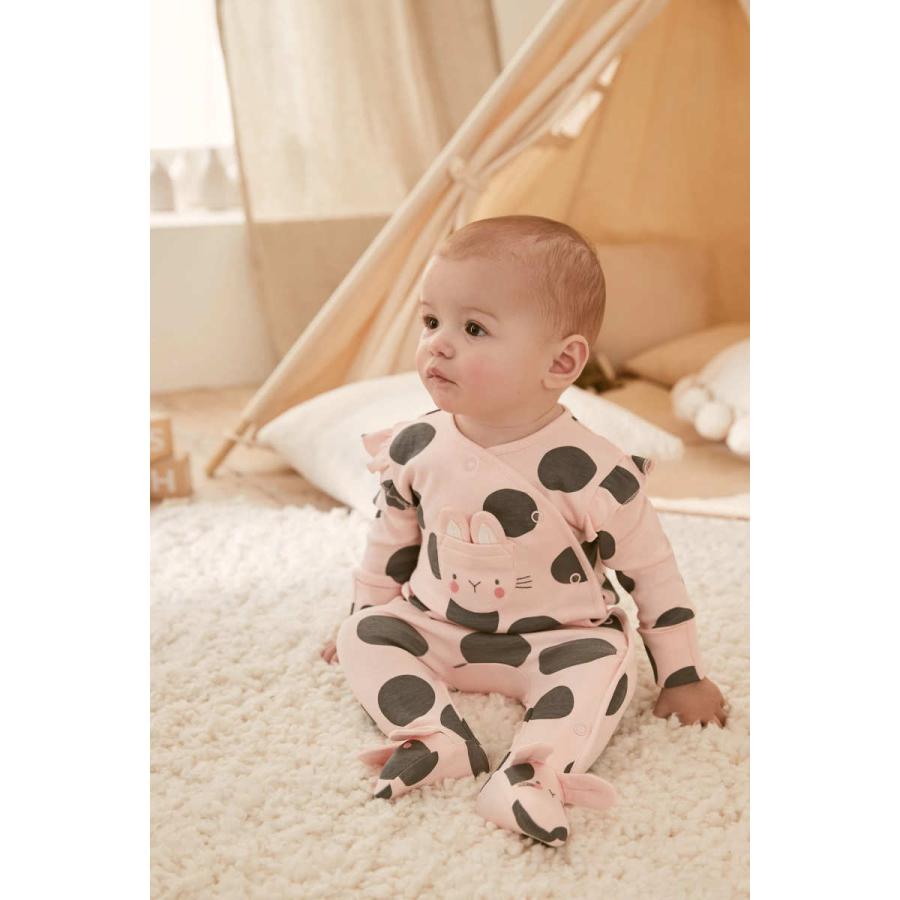 ネクスト Next ベビー服 ロンパース 3枚パック 女の子 4種類 スリープスーツ スリープウェア カバーオール 足つき 子供服 新生児 0 18ヶ月 ベビーウェア 長 559 624 S S Shop 通販 Yahoo ショッピング