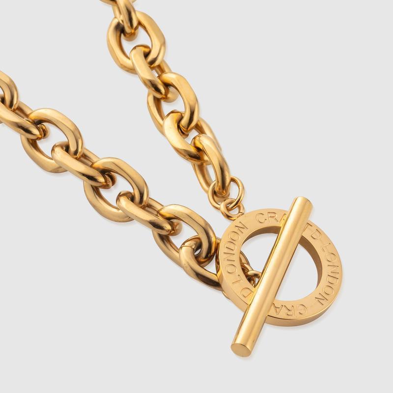 CRAFTD London クラフトロンドン TOGGLE CHAIN ネックレス ゴールド