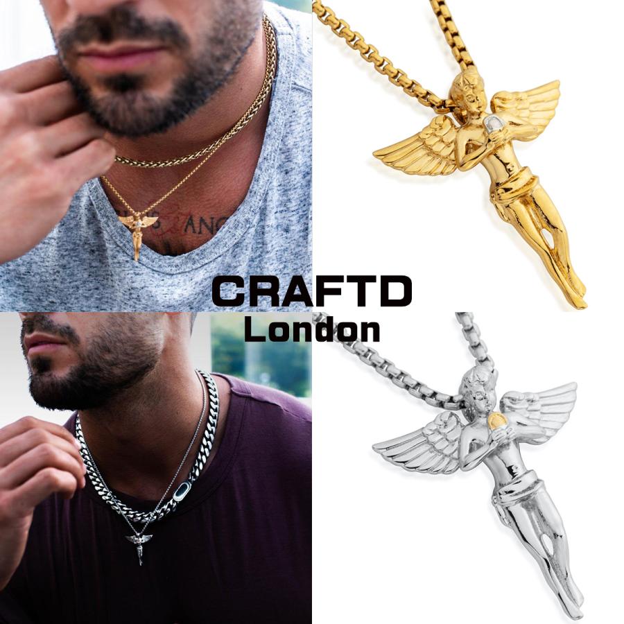 Seal限定商品 Craftd London クラフトロンドン Angel ネックレス ゴールド シルバー メンズ 18kゴールド 金 人気 アクセサリー 楽天ランキング1位 Www Missbargainhuntress Com