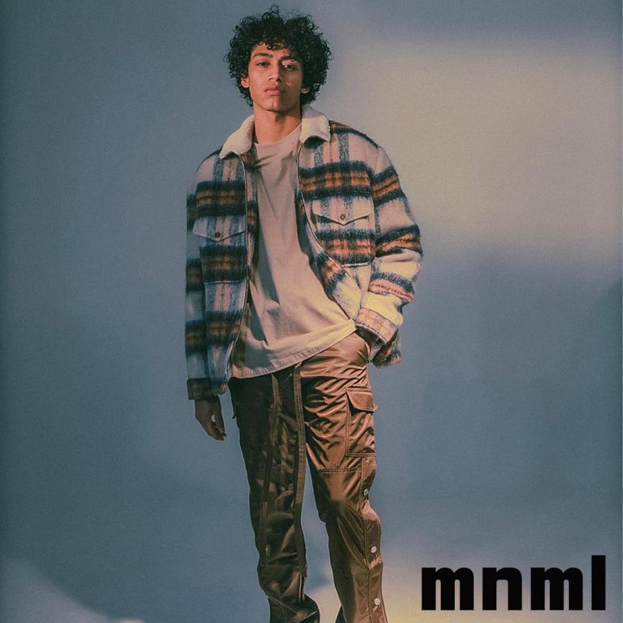 Mnml ミニマル オーバーサイズ シャツ フランネルシャツ Plaid Mohair Jacket チェック柄 Mnml 韓国 ファッション メンズ レディース 衣類 S S Shop 通販 Yahoo ショッピング