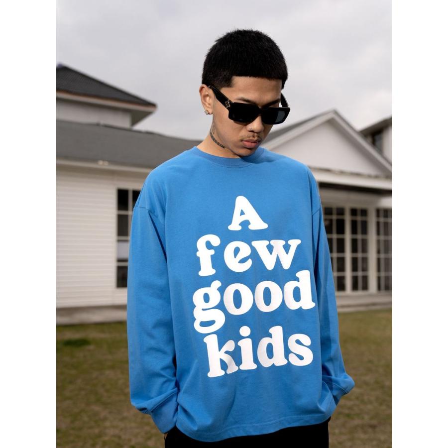 AFGK a few good kids 長袖 長Ｔ Ｔシャツ 青 L - Tシャツ