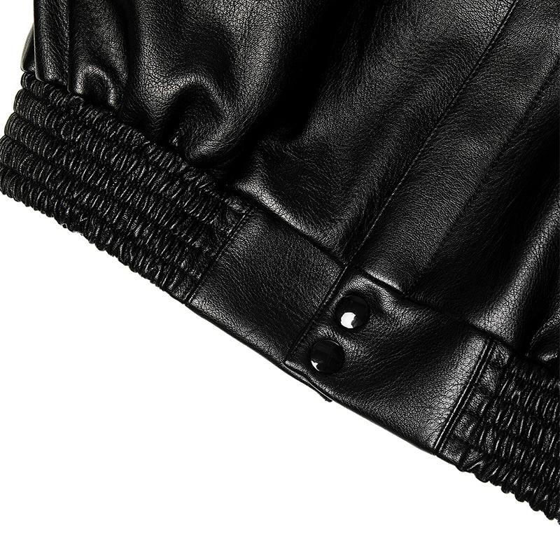 品揃え豊富で ダークホースデザイン英字刺繍レザージャケット asakusa