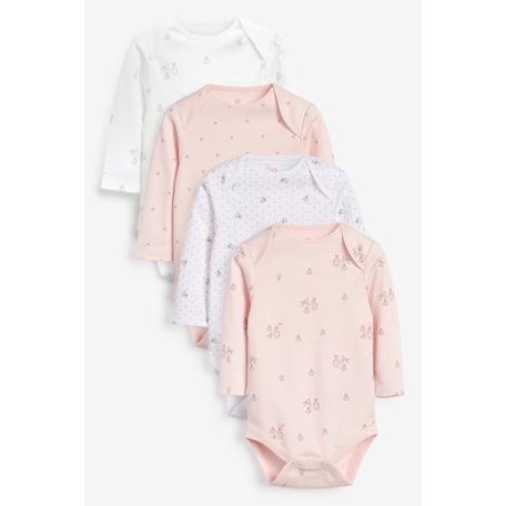 ネクスト ベビー Next ピンク Gots 認証オーガニック ウサギ 長袖 ボディスーツ 4 枚パック ベビー服 秋服 女の子 新生児 衣類 760 654 S S Shop 通販 Yahoo ショッピング