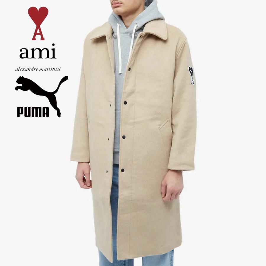 AMI Paris アミ パリス プーマ コラボ ロングコート PUMA X AMI COAT 
