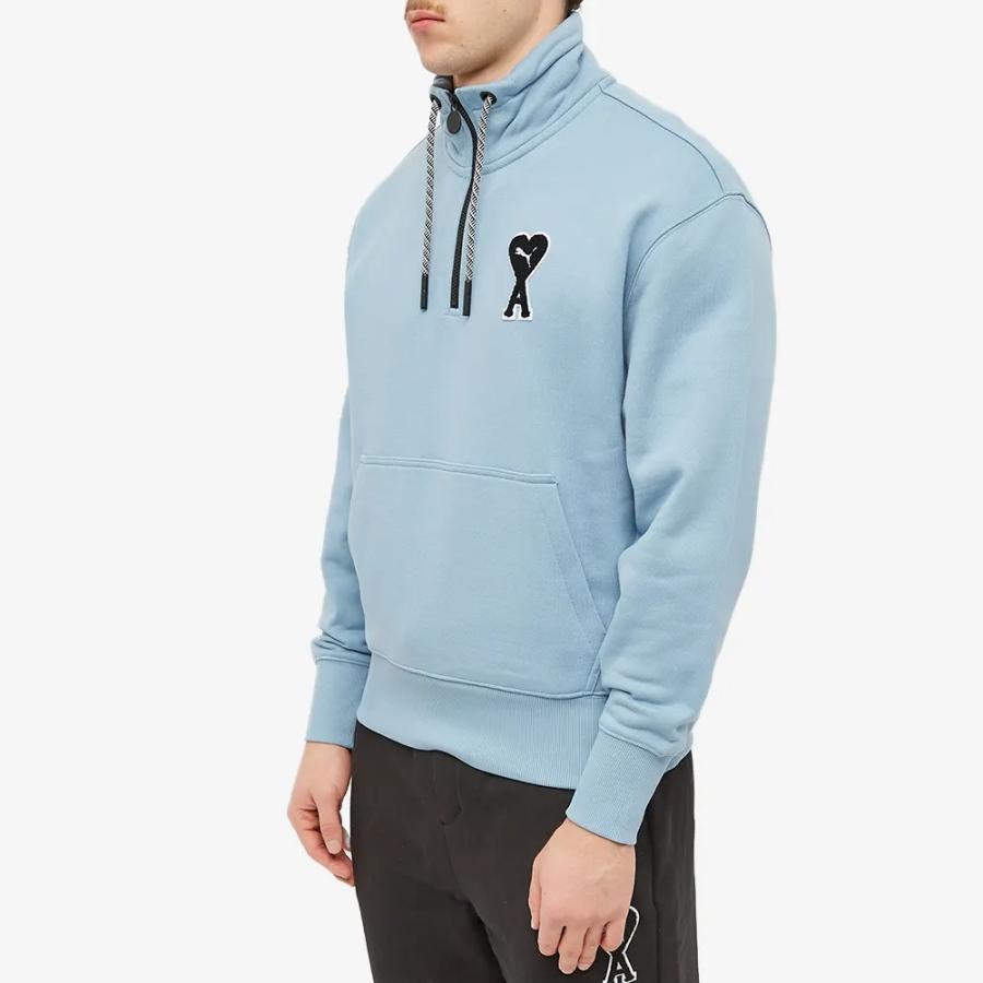 【再値下】PUMA × Ami Paris ハーフジップ スウェット トレーナー AMI×PUMA スウェットトレーナー 再値下】PUMA × Ami Paris ハーフ