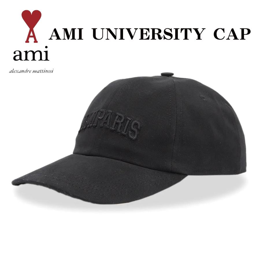 AMI Paris 帽子 アミ パリス AMI UNIVERSITY CAP キャップ BLACK ブラック 黒 メンズ レディース ユニセックス  正規品[衣類] : 9500000060016 : WILLS - 通販 - Yahoo!ショッピング