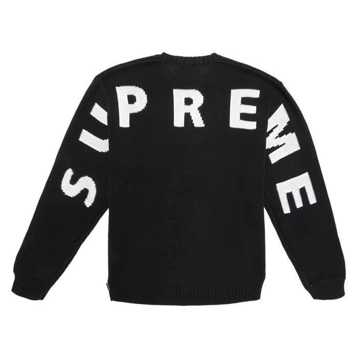 正規品 シュプリーム Supreme Back Logo Sweater Black ブラック トレーナー 本物