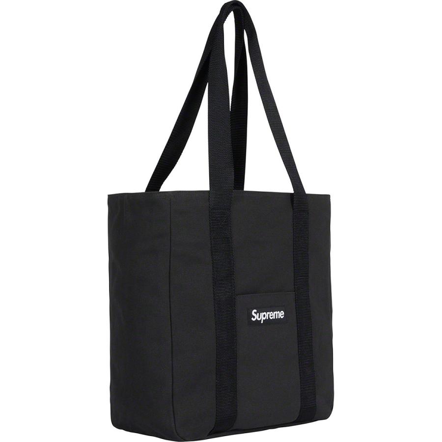 正規品 シュプリーム Supreme Canvas Tote Black White ブラック