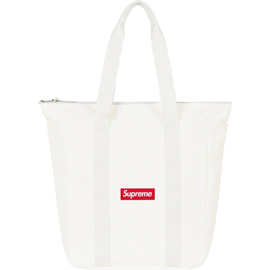 正規品 シュプリーム Supreme Canvas Tote Black White ブラック