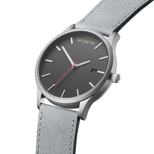 MVMT Watches エムブイエムティーウォッチ CLASSIC GRITTY GLOW 45MM カレンダー付 腕時計 革 レザー