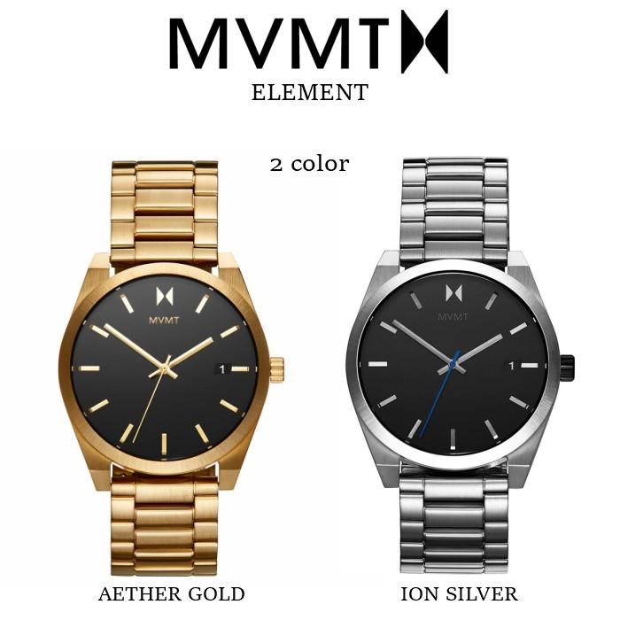 最先端 エムブイエムティー Mvmt Watches Element Aether Gold Ion Silver ゴールド シルバー 43mm 腕時計 ウォッチ ステンレス アクセサリー メンズ 即納 最大半額 Artech Mi It