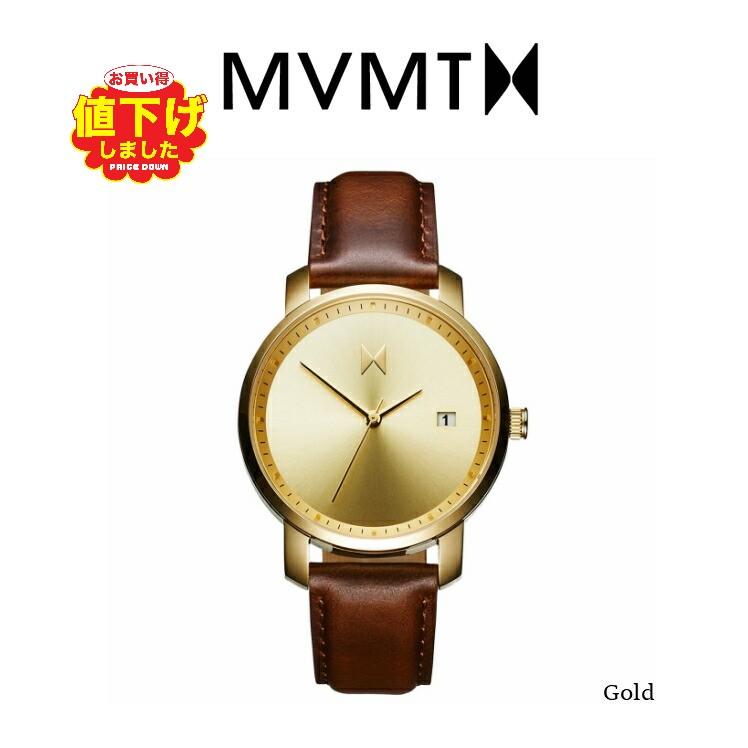 MVMT Watches エムブイエムティーウォッチ レディース GOLD/BROWN LEATHER 38MM 腕時計 革 レザー レザーウォッチ  プレゼント 贈り物 新生活 記念日 ギフト [時 : gold-brown-leather : WILLS - 通販 - Yahoo!ショッピング