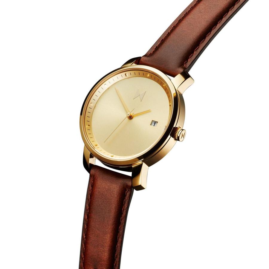 MVMT Watches エムブイエムティーウォッチ レディース GOLD/BROWN LEATHER 38MM 腕時計 革 レザー レザーウォッチ  プレゼント 贈り物 新生活 記念日 ギフト [時