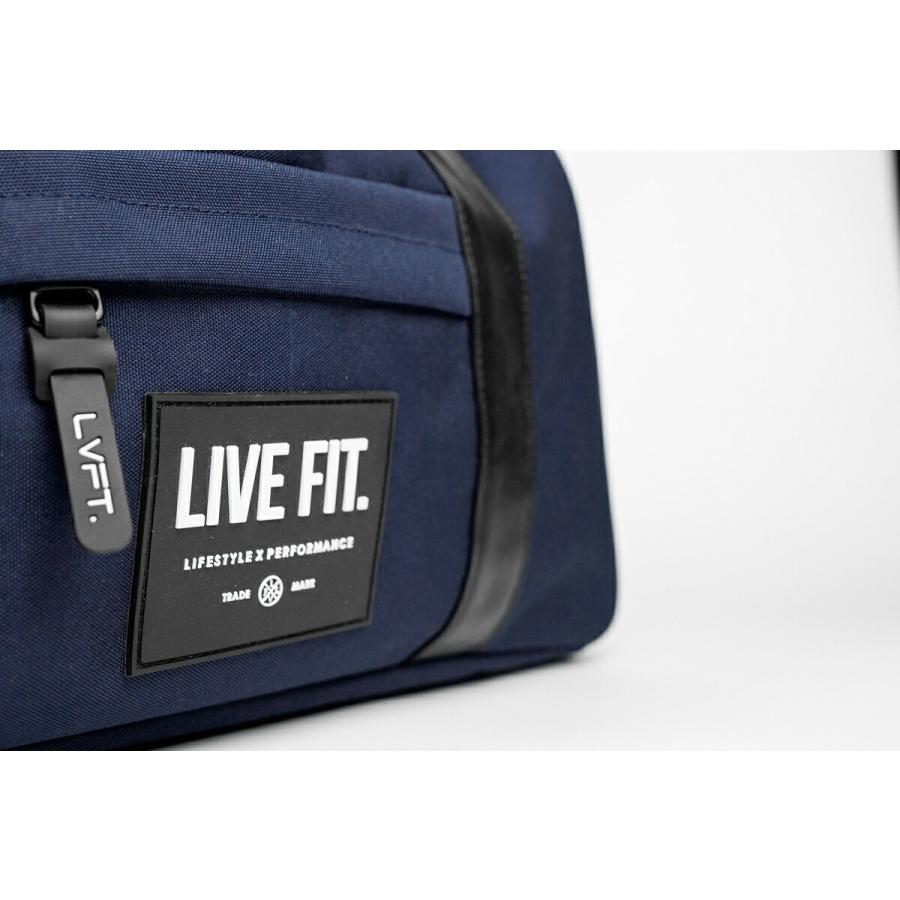 リブフィット LIVE FIT LVFT. Mini Vector Duffel Bag Navy Black ブラック ネイビー