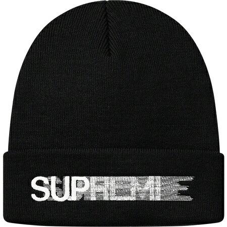 正規品 シュプリーム Supreme Motion Logo Beanie 2020 SS ブラック モーション ロゴ ビーニー ニット帽