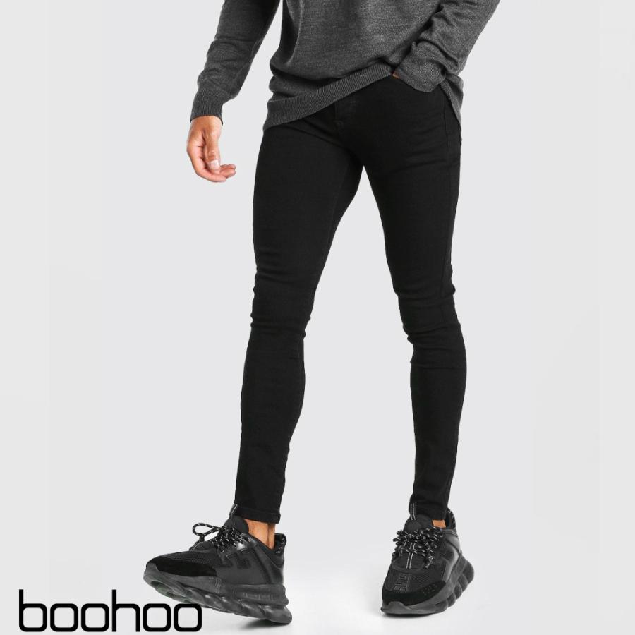 ブーフー Boohoo Super Skinny Jeans Black ブラック 黒 デニム スキニー ジーンズ パンツ メンズ イギリス Asos 衣類 Mzz S S Shop 通販 Yahoo ショッピング
