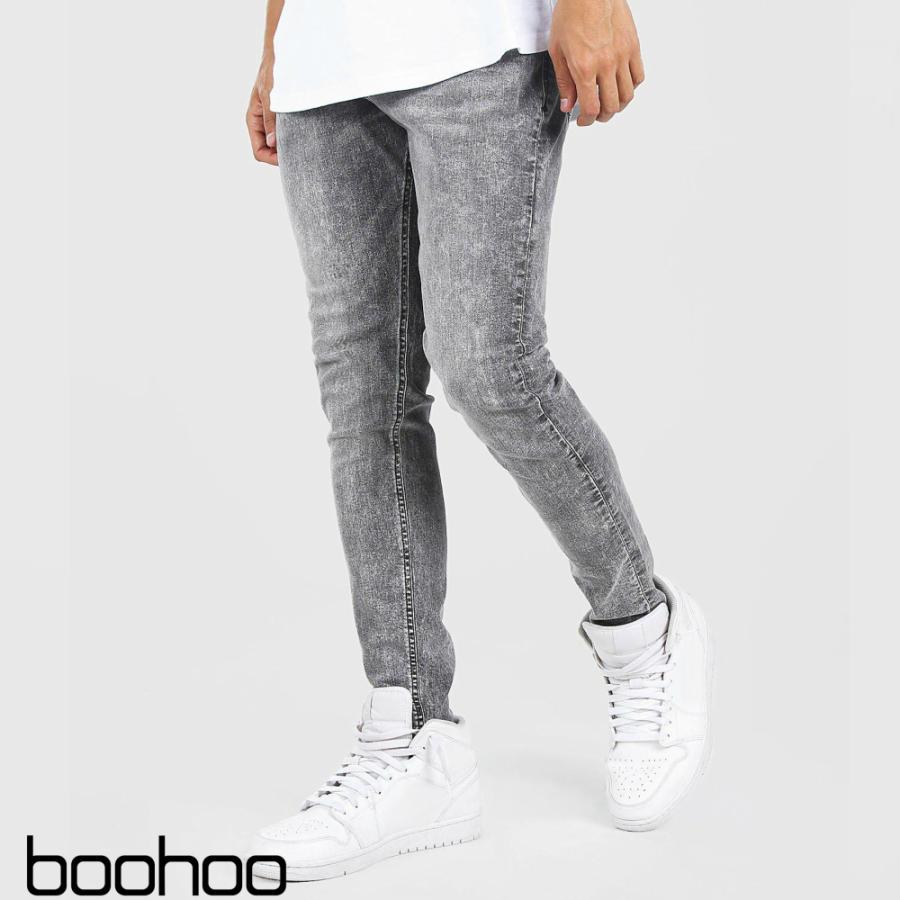 ブーフー Boohoo Skinny Fit Jean Grey グレー デニム スキニー ジーンズ パンツ メンズ イギリス Asos 衣類 Mzz S S Shop 通販 Yahoo ショッピング