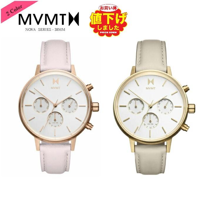 エムブイエムティーウォッチ レディース MVMT Watches WOMEN NOVA COLLECTION 38mm クロノ 腕時計 革  レザーウォッチ : nova-rose-blanc : WILLS - 通販 - Yahoo!ショッピング