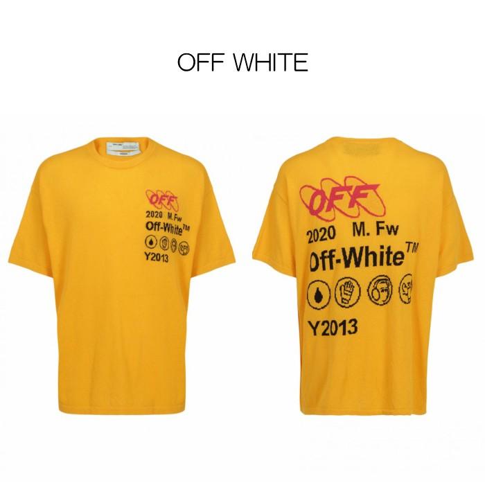 オフホワイト Tシャツ Off White Yellow Oversized Crew Tee 半袖 Tシャツ バックロゴ ストリート メンズ 衣類 Omha076f S S Shop 通販 Yahoo ショッピング