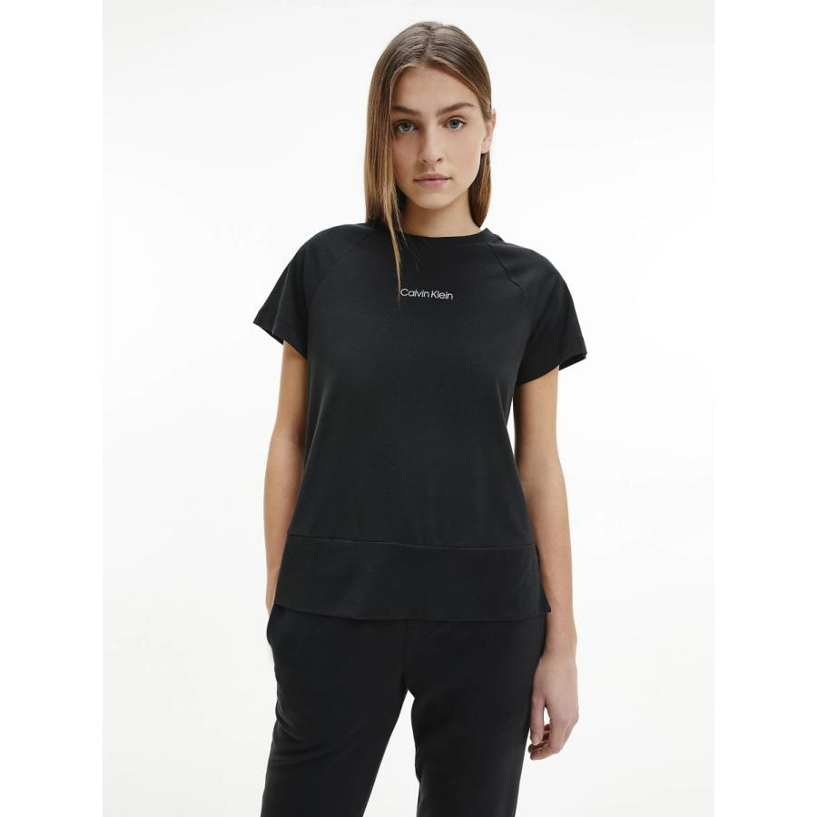 カルバンクライン Calvin Klein クルーネック Tシャツ LOUNGE T-SHIRT ブラック グレー 半袖 小さいサイズ 大きいサイズ レディース QS6701[衣類]｜ssshop｜02